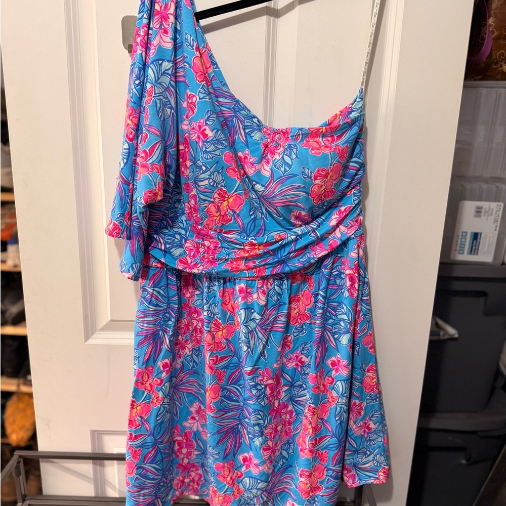 Lilly Pulitzer Niki One‎ Shoulder Romper